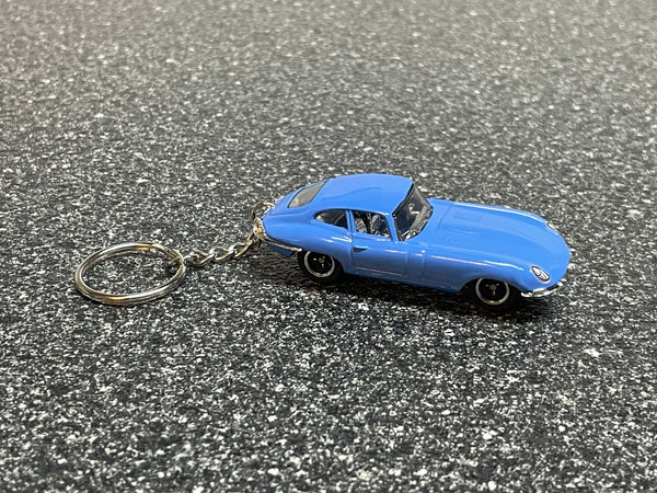 1961 Jaguar E-type Coupe Keychain Diecast Car Hot Wheels Matchbox
