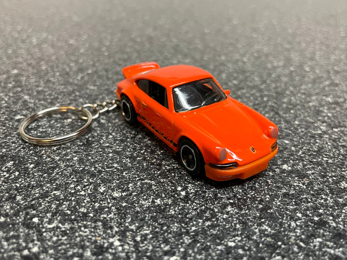 Porsche 911 Carrera RS Orange Keychain Hot wheels – Stickers_4u