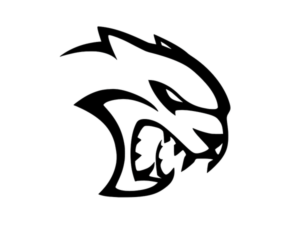 Hellcat Logo Vinyl Sticker Decal 2" 4" 6" 8" 10" 12" Multiple Colors