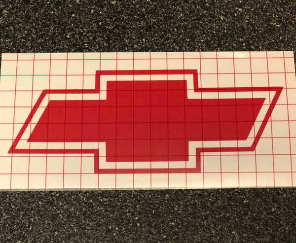 Chevy Bowtie Logo Vinyl Sticker Decal 4" 6" 8" 10" 12" 16" 20" 24" 28" Colors