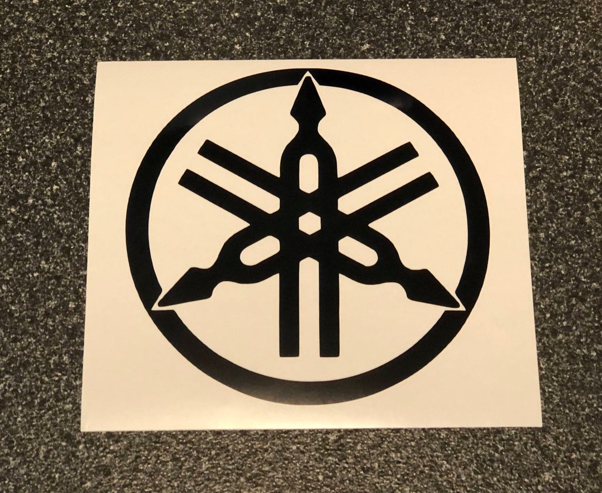 Yamaha Tuning Fork Logo Vinyl Decal Sticker 2 4 6 8 10 12