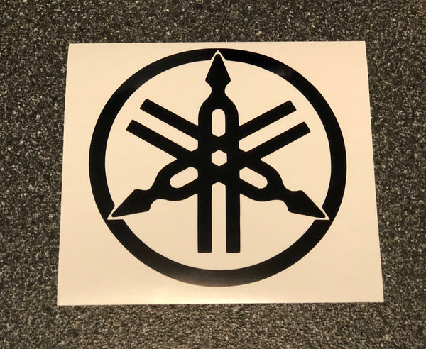 Yamaha Tuning Fork Logo Vinyl Decal Sticker 2" 4" 6" 8" 10" 12" Multiple Colors