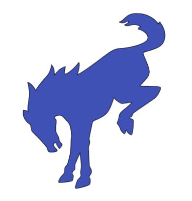 New Bronco Horse Logo Vinyl Sticker Decal 2" 4" 6" 8" 10" 12" Multiple Colors