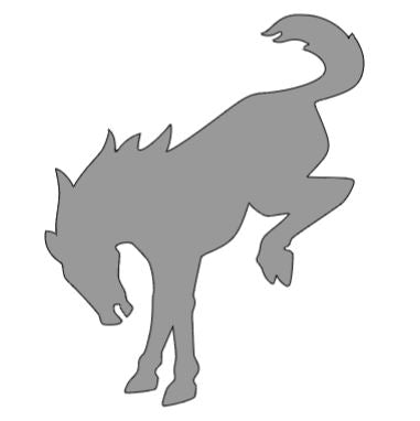 New Bronco Horse Logo Vinyl Sticker Decal 2" 4" 6" 8" 10" 12" Multiple Colors