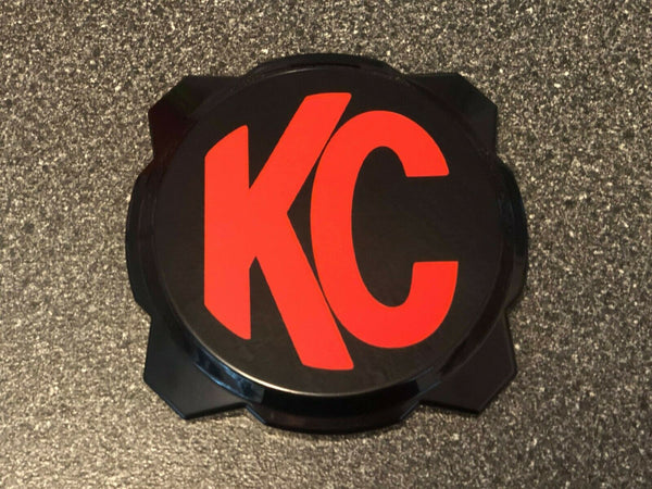2x KC Hilites Logo Overlay Vinyl Decal Sticker 6" Pro PRO6 Gravity Light Cover