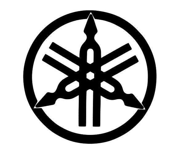 Yamaha Tuning Fork Logo Vinyl Decal Sticker 2" 4" 6" 8" 10" 12" Multiple Colors