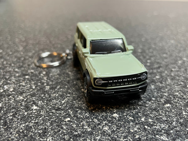 Ford Bronco Cactus Gray Keychain Hot Wheels Matchbox 4door