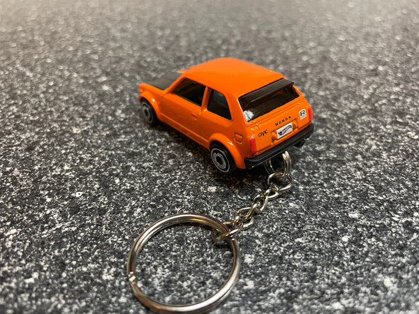 1973 Honda Civic Custom Keychain Hot Wheels Matchbox