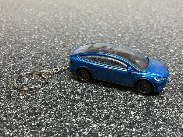 Tesla Model X Custom Keychain Hot Wheels Matchbox S3XY