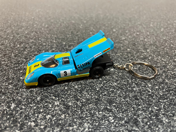 Porsche 917 Racecar LeMans Keychain Hot Wheels Matchbox