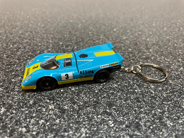 Porsche 917 Racecar LeMans Keychain Hot Wheels Matchbox