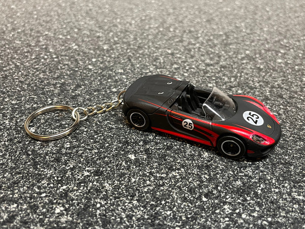 Porsche 918 Spyder Keychain Hypercar Hot Wheels Matchbox