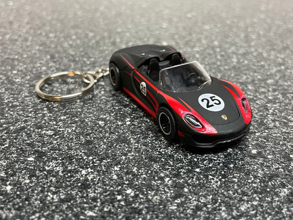 Porsche 918 Spyder Keychain Hypercar Hot Wheels Matchbox