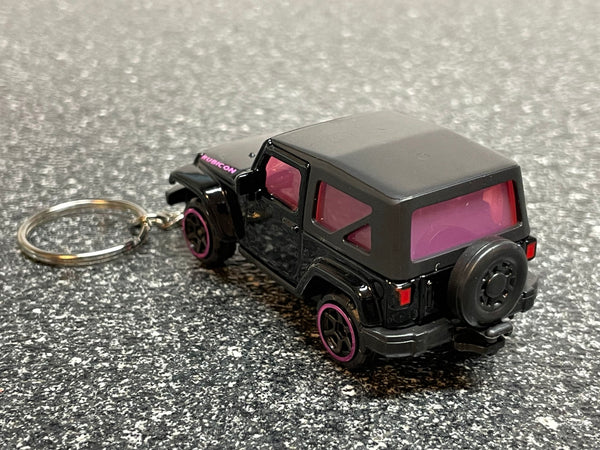Jeep Wrangler Rubicon Keychain Diecast Car Matchbox Hot Wheels