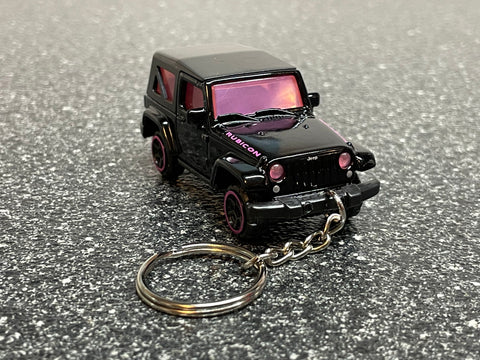 Jeep Wrangler Rubicon Keychain Diecast Car Matchbox Hot Wheels