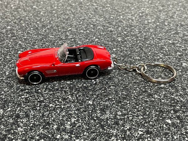 BMW 507 Convertible Roadster Keychain Red Hot Wheels Matchbox