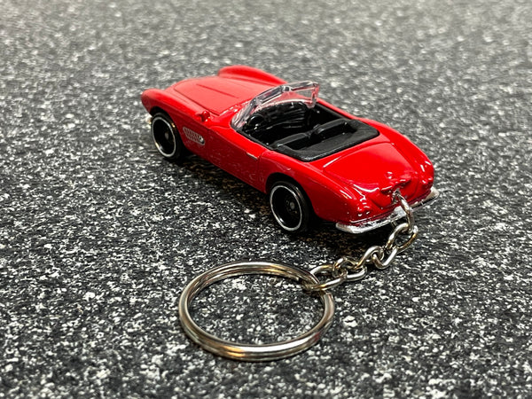 BMW 507 Convertible Roadster Keychain Red Hot Wheels Matchbox