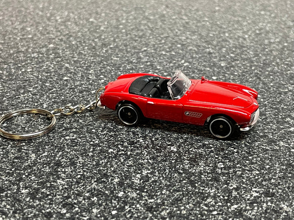 BMW 507 Convertible Roadster Keychain Red Hot Wheels Matchbox