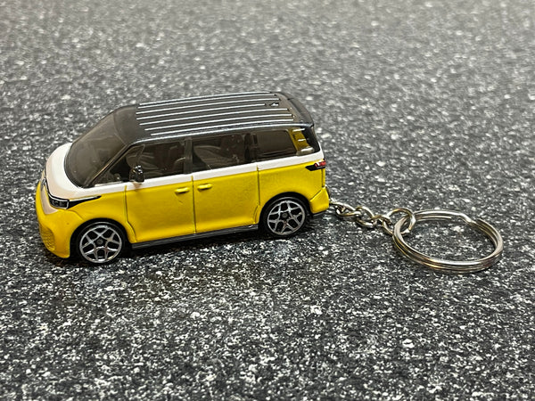 Volkswagen Van ID Buzz EV Yellow Keychain Diecast Car