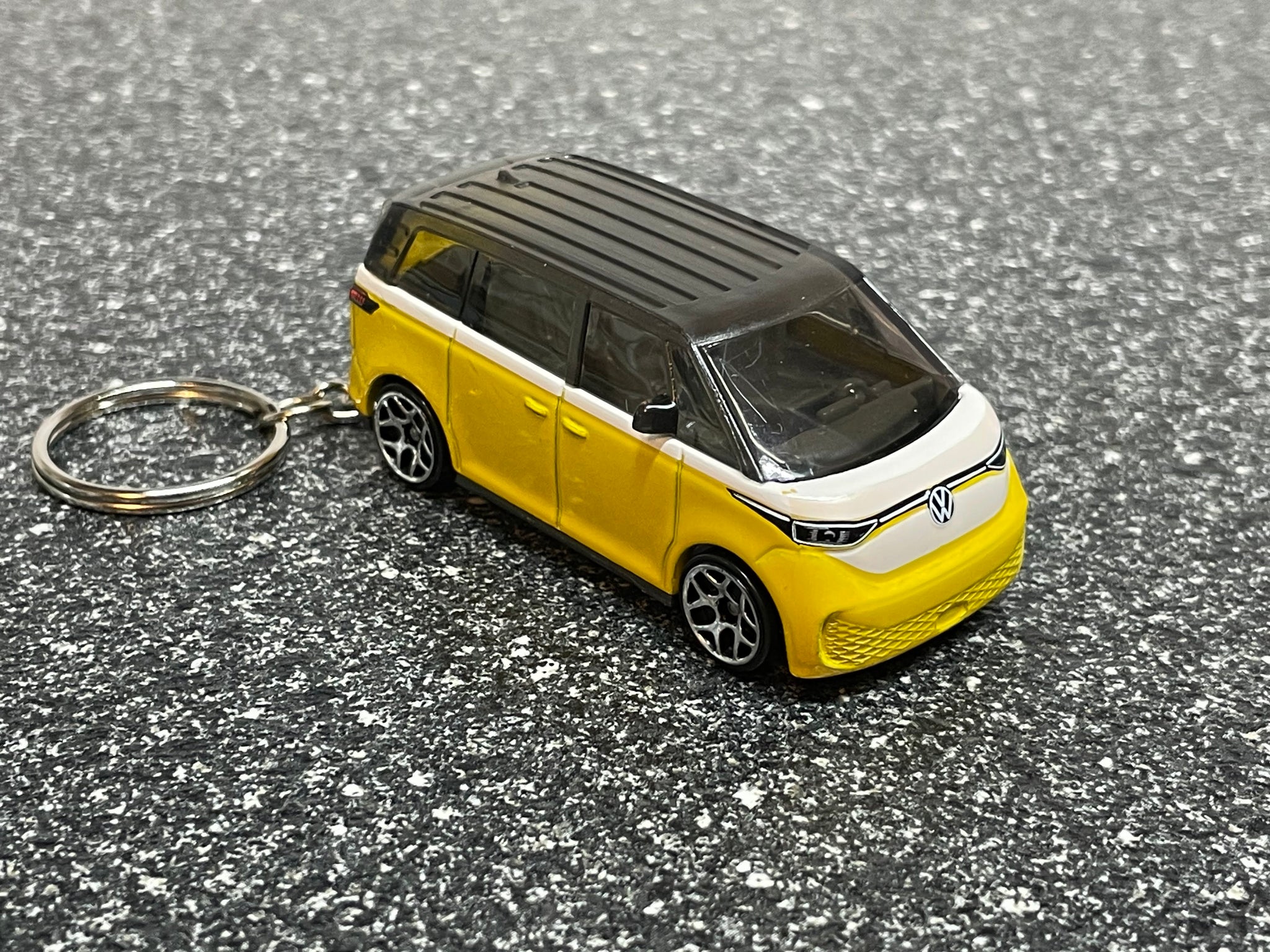 Volkswagen Van ID Buzz EV Yellow Keychain Diecast Car