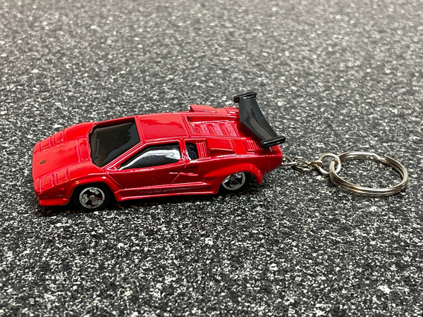 Lamborghini Countach Red Keychain Hot Wheels Matchbox