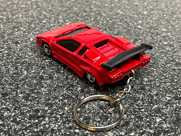 Lamborghini Countach Red Keychain Hot Wheels Matchbox