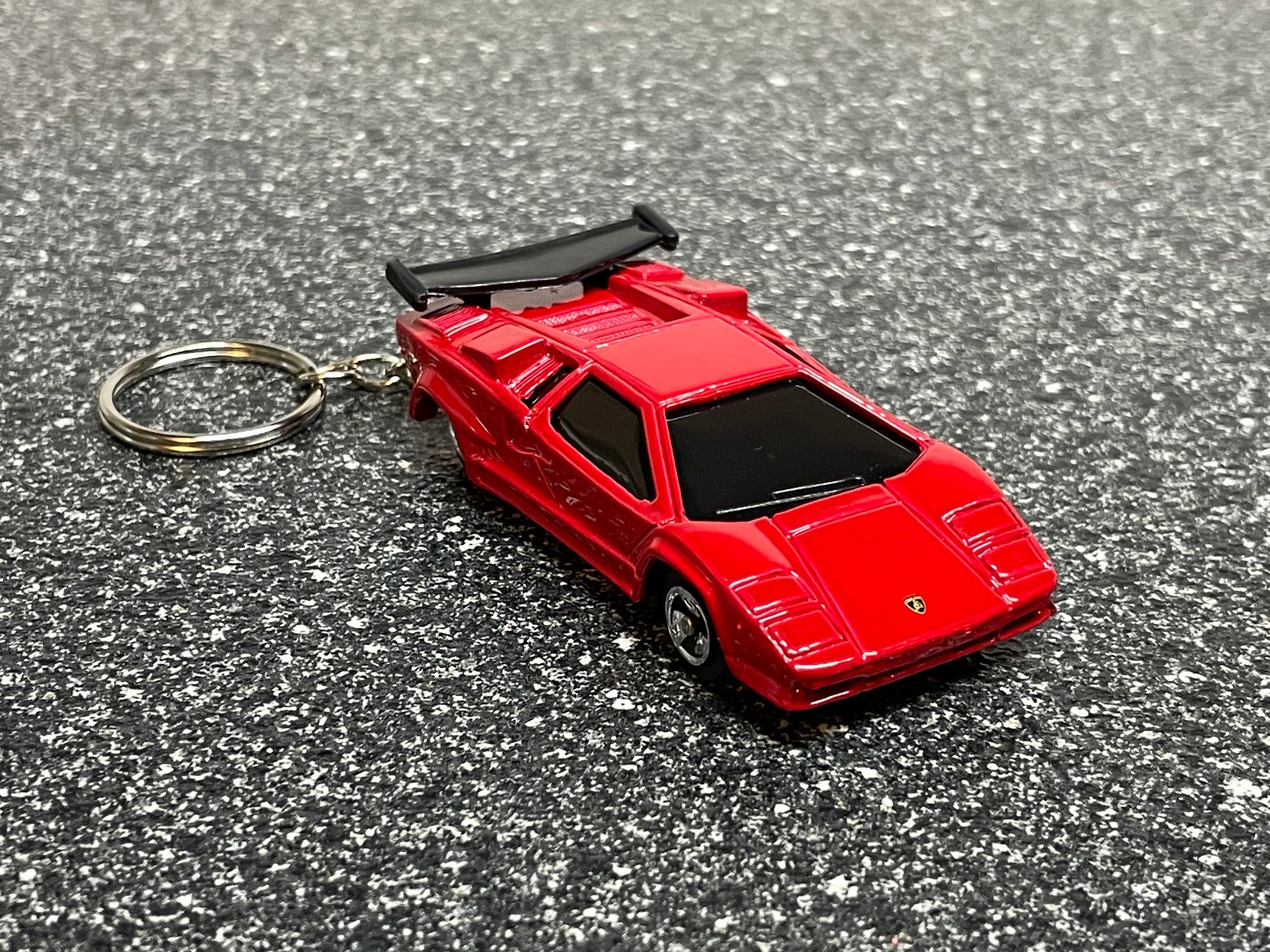 Lamborghini Countach Red Keychain Hot Wheels Matchbox