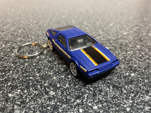 DMC DeLorean Blue Keychain Hot Wheels Matchbox