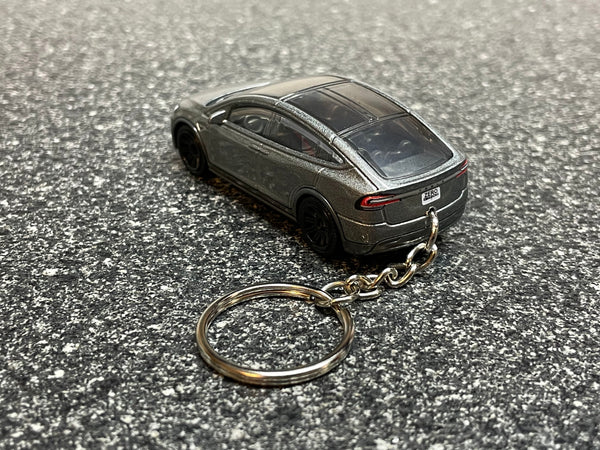 Tesla Model X Gray Keychain Diecast Car S 3 X Y