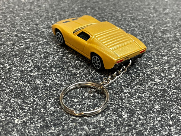 Lamborghini Miura P400 Keychain Yellow Hot Wheels Matchbox