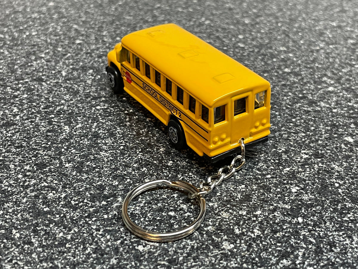 School Bus Keychain, Yellow School Bus Gifts, Bus Driver Keychain