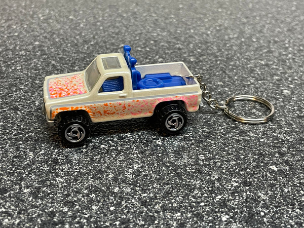 Chevy Squarebody Square 4x4 Keychain Diecast Car Hot Wheels Matchbox