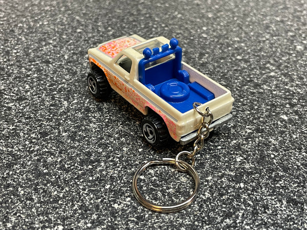 Chevy Squarebody Square 4x4 Keychain Diecast Car Hot Wheels Matchbox