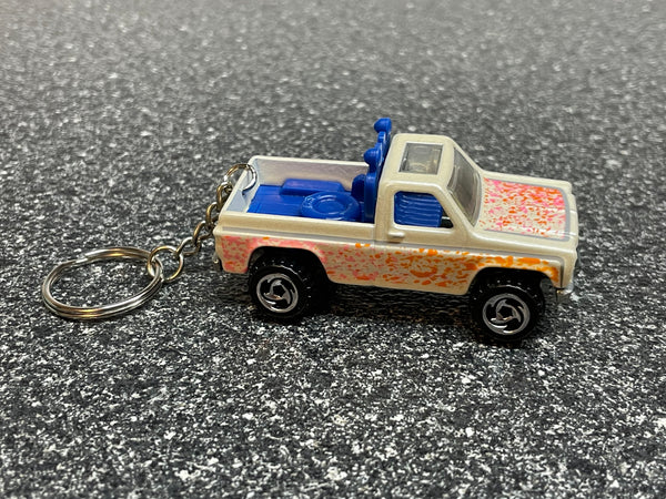 Chevy Squarebody Square 4x4 Keychain Diecast Car Hot Wheels Matchbox