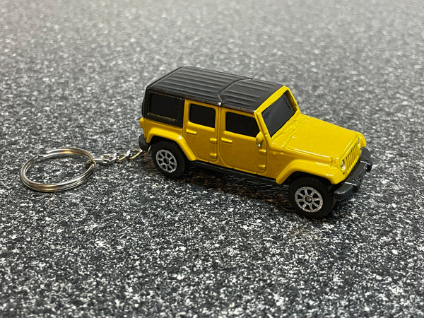 Jeep Wrangler Unlimited Keychain Diecast Car Hot Wheels Matchbox