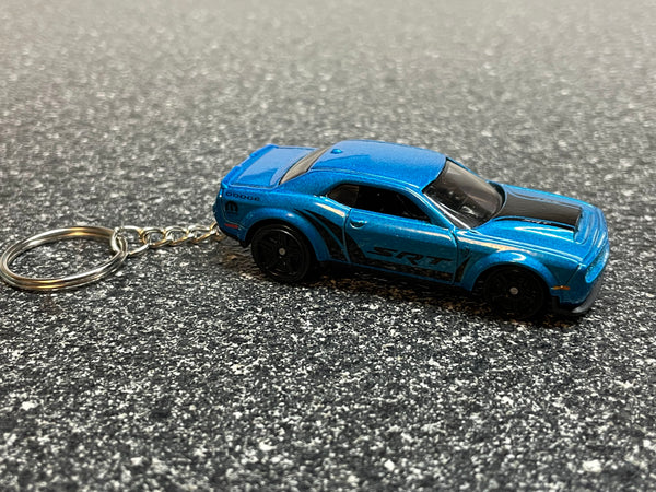 Dodge Challenger Hellcat Demon Hemi SRT Keychain Diecast Car Matchbox Hot Wheels