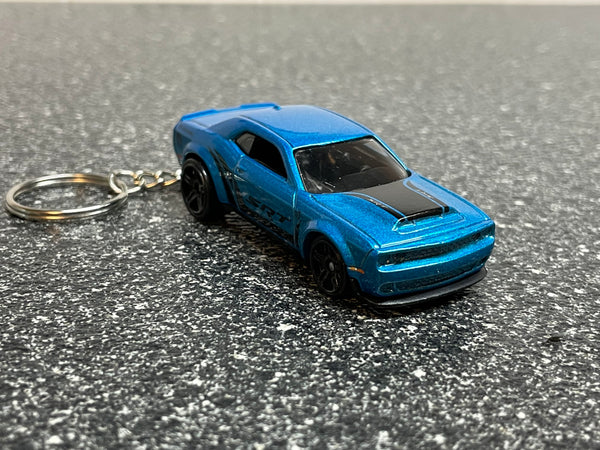 Dodge Challenger Hellcat Demon Hemi SRT Keychain Diecast Car Matchbox Hot Wheels