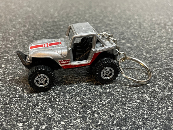 Jeep Wrangler Rock Crawler Keychain Diecast Car Matchbox Hot Wheels