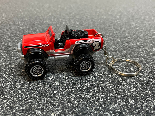 Scout SUV Keychain Red Matchbox Hot Wheels Car International Harvester