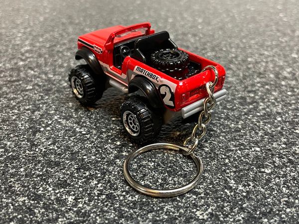 Scout SUV Keychain Red Matchbox Hot Wheels Car International Harvester