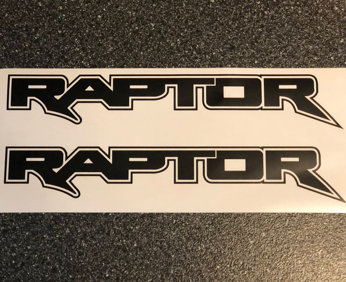 2x Ford Raptor Logo Vinyl Decal Sticker 24