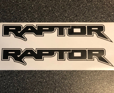 2x Ford Raptor  Logo Vinyl Decal Sticker 24" or 12"