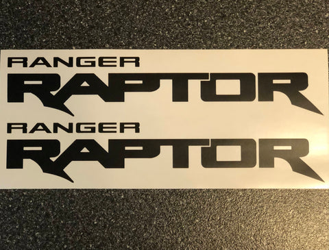 2x Ford Ranger Raptor  Logo Vinyl Decal Sticker 24" or 12"