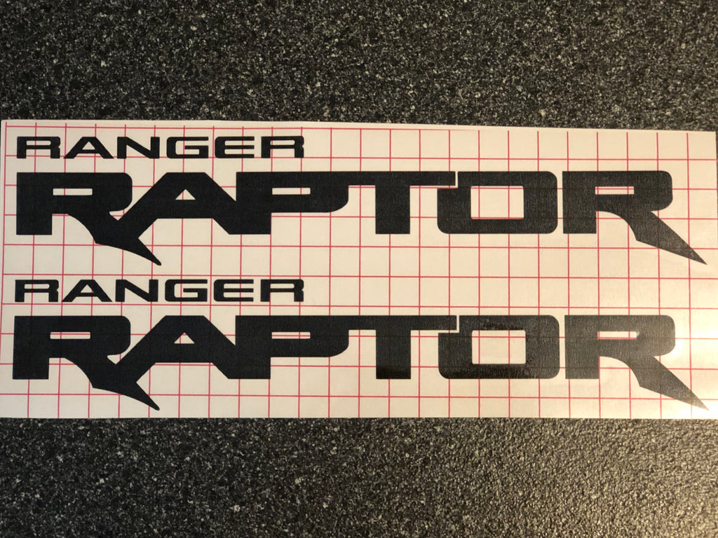 2x Ford Ranger Raptor Logo Vinyl Decal Sticker 24