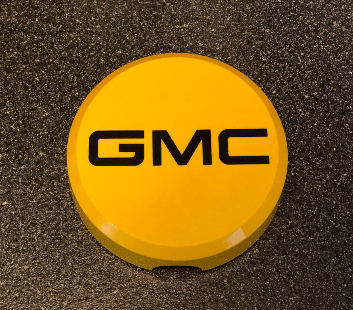 KC Daylighter GMC Hard Light Cover Yellow w/ Black Decals 6" Round Hil