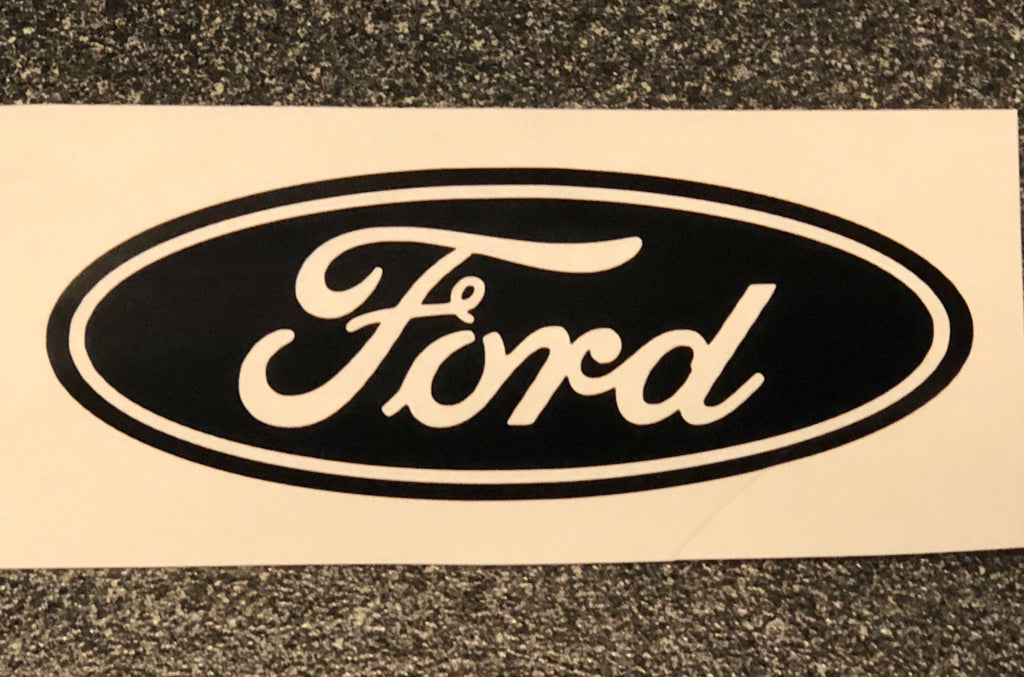 Ford Logo (4.5 - 30) Vinyl Decal in Different colors & size for