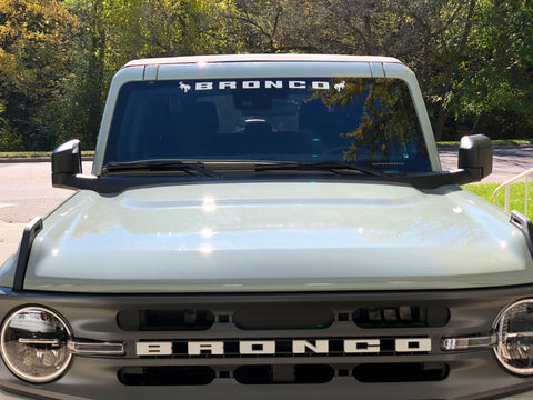New Bronco Horse Windshield Decal Sticker 30" Multiple Colors Available