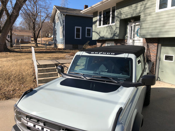 Bronco Hood Cowl Vinyl Decal Sticker