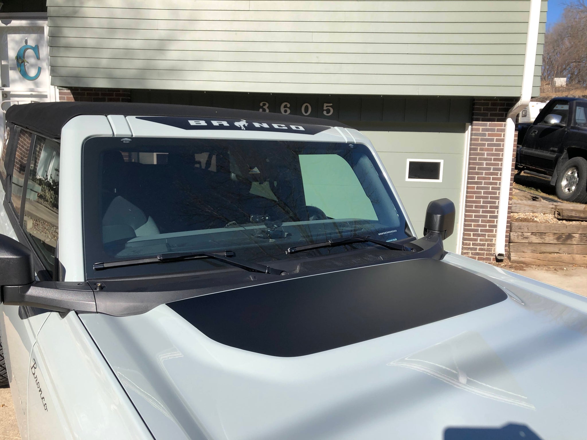 Bronco Hood Cowl Vinyl Decal Sticker