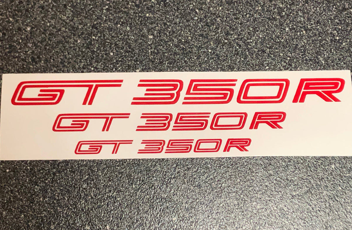 2x Shelby GT350R Logo Vinyl Sticker Decal 6